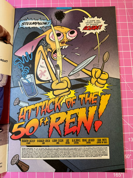Issue #35 October 1995 Marvel Ren and Stimpy Show (1992) Comic Books Autographed by Bob Camp