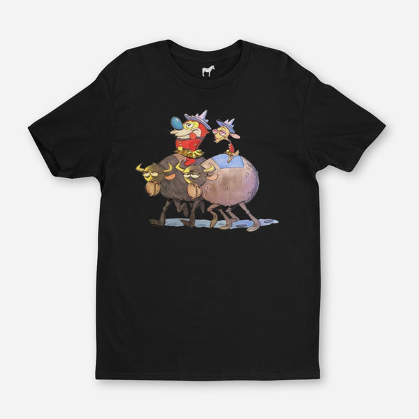Bob Camp Art Ren and Stimpy Royal Canadisn Kilted Yaksmen TShirts