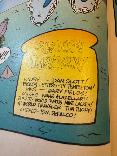 Marvel Comics Ren and Stimpy Show Powdered Toast Man Special (1994) Comic Book Issue 1, Autograph & Remarque by Bob Camp