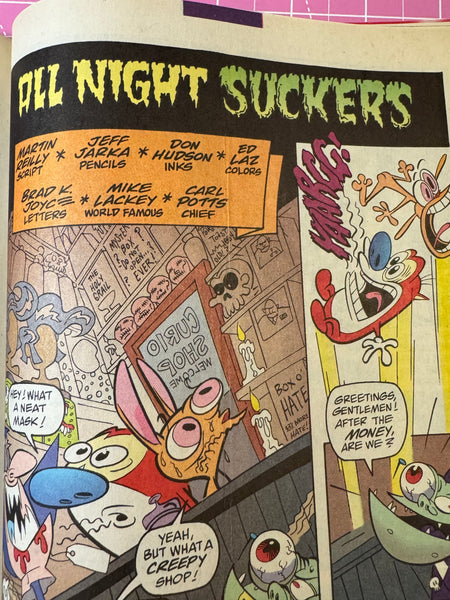 Issue #39 February 1996 Marvel Ren and Stimpy Show (1992) Comic Books Autographed by Bob Camp