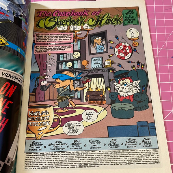 Issue #29 April 1995 Marvel Ren and Stimpy Show (1992) Comic Books Autographed by Bob Camp