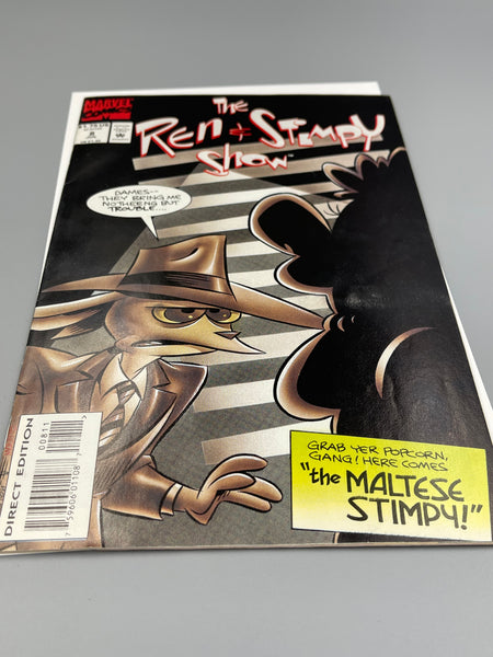 Issue #8 July 1993 Marvel Ren and Stimpy Show (1992) Comic Books Autographed by Bob Camp
