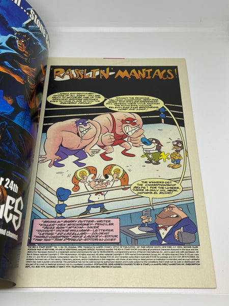 Issue #23 October 1994 Marvel Ren and Stimpy Show (1992) Comic Books Autographed by Bob Camp