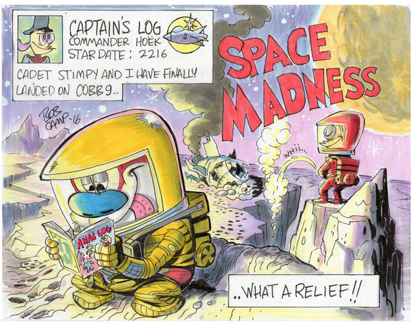 11x14 Ren & Stimpy Art Posters Autographed by Bob Camp