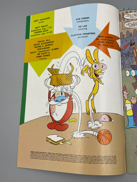 Marvel Absurd Comics Ren and Stimpy Show History Of Sports 1994 signed by Bob Camp