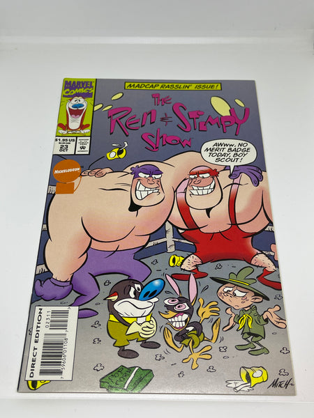 Issue #23 October 1994 Marvel Ren and Stimpy Show (1992) Comic Books Autographed by Bob Camp