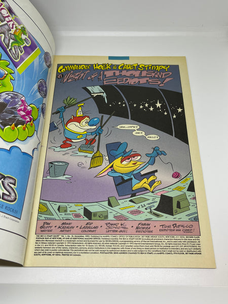 Issue #12 November 1993 Marvel Ren and Stimpy Show (1992) Comic Books Autographed by Bob Camp