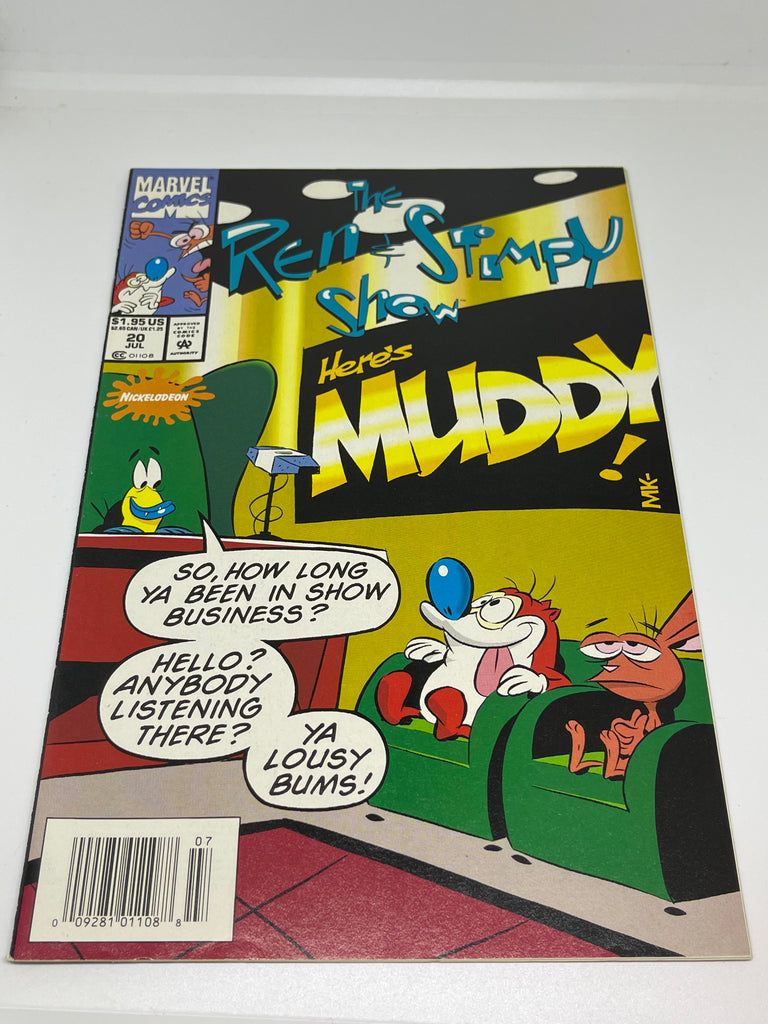 Issue #20 July 1994 Marvel Ren and Stimpy Show (1992) Comic Books Autographed by Bob Camp