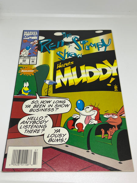 Issue #20 July 1994 Marvel Ren and Stimpy Show (1992) Comic Books Autographed by Bob Camp