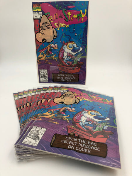 Issue #1, Signed by Bob Camp! #1 Ren and Stimpy Comic Number 1 First Issue