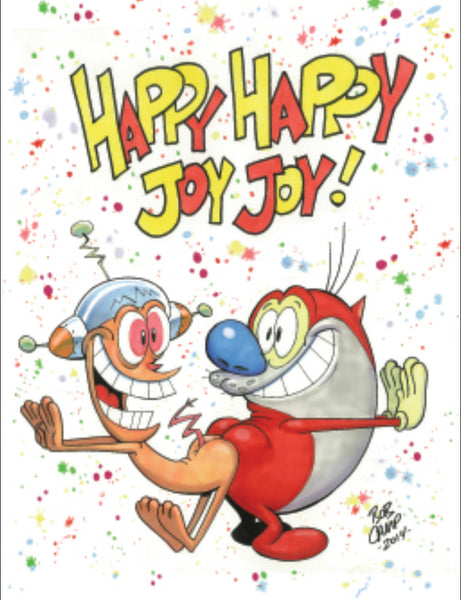 11x14 Ren & Stimpy Art Posters Autographed by Bob Camp