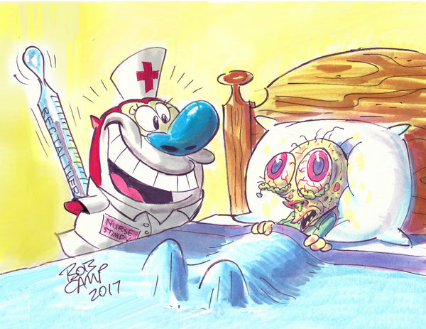 11x14 Ren & Stimpy Art Posters Autographed by Bob Camp