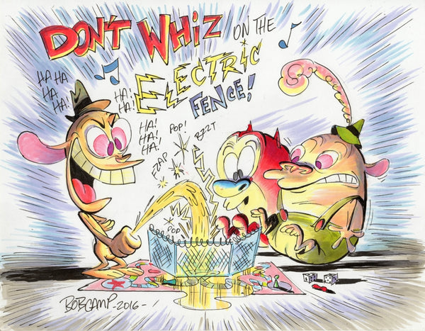 11x14 Ren & Stimpy Art Posters Autographed by Bob Camp