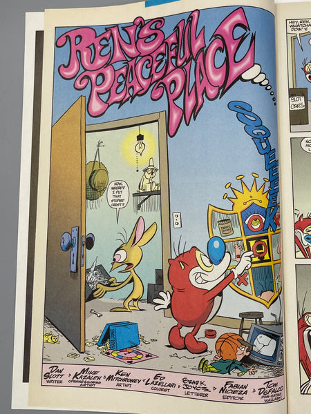 Issue #11 October 1993 Marvel Ren and Stimpy Show (1992) Comic Books Autographed by Bob Camp