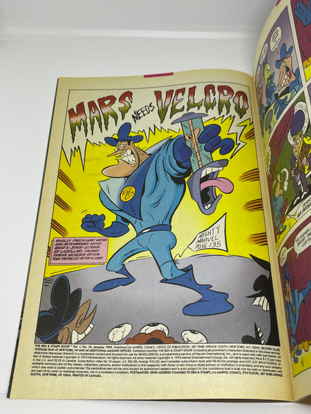 Issue #14 January 1994 Marvel Ren and Stimpy Show (1992) Comic Books Autographed by Bob Camp