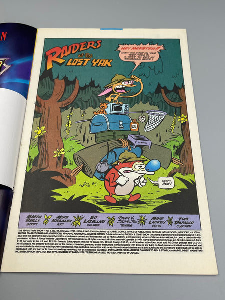 Issue #27 January 1995 Marvel Ren and Stimpy Show (1992) Comic Books Autographed by Bob Camp