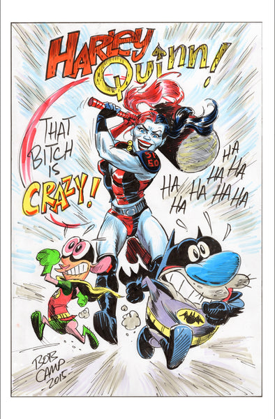 11x14 Ren & Stimpy Art Posters Autographed by Bob Camp