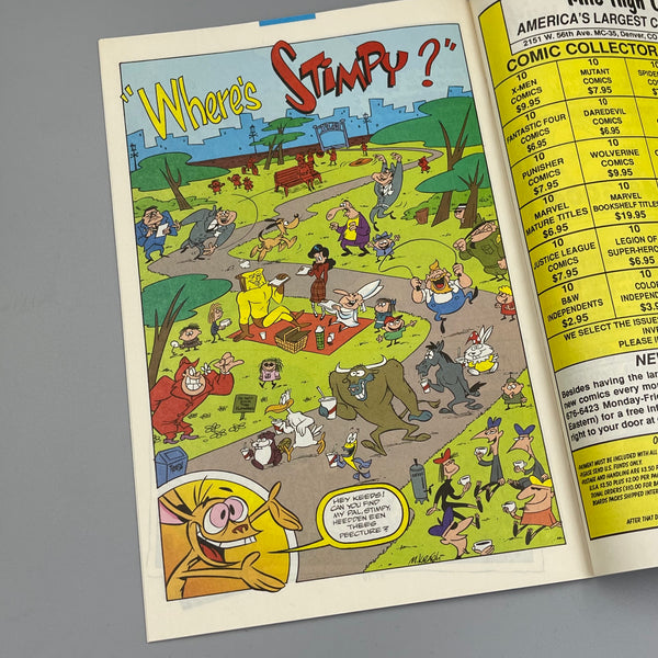 Issue #4 March 1993 Marvel Ren and Stimpy Show (1992) Comic Books Autographed by Bob Camp