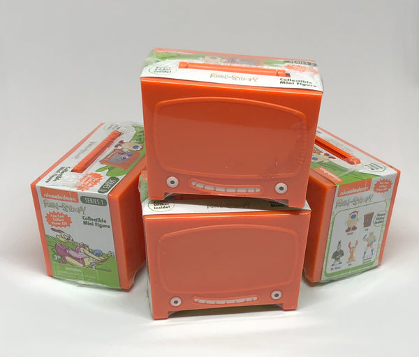 Ren and Stimpy Collectible Mini Figures - signed by Bob Camp