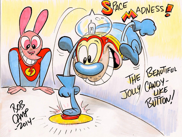 11x14 Ren & Stimpy Art Posters Autographed by Bob Camp