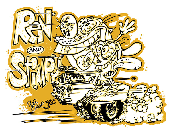 11x14 Ren & Stimpy Art Posters Autographed by Bob Camp
